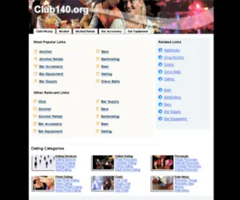 Club140.org(The Leading Club Site on the Net) Screenshot