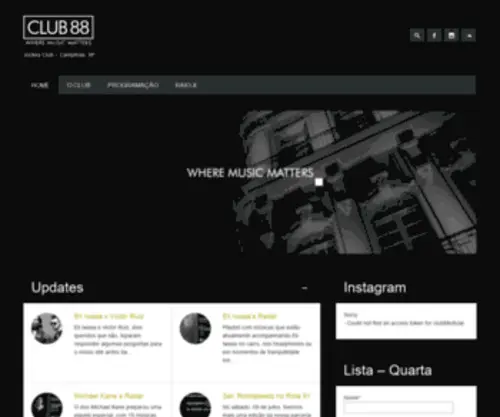 Club88.com.br(Club 88) Screenshot