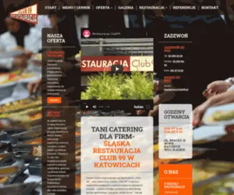 Club99.pl(Zapraszamy do skorzystania z oferty restauracji w Katowicach) Screenshot