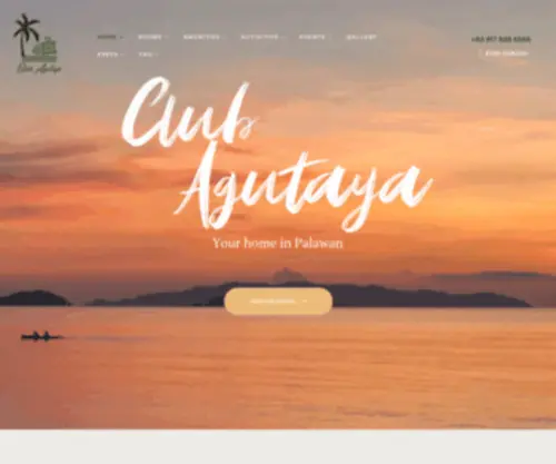Clubagutaya.net(A boutique resort in San Vicente) Screenshot
