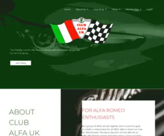 Clubalfa.co.uk(Official Alfa Romeo Club) Screenshot