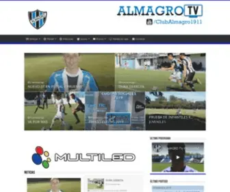 Clubalmagro.com.ar(Sitio Oficial del Club Almagro) Screenshot