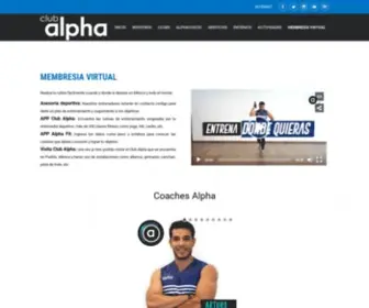 Clubalpha.com.mx(Club Alpha) Screenshot