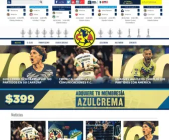 Clubamerica.com.mx(Home America) Screenshot