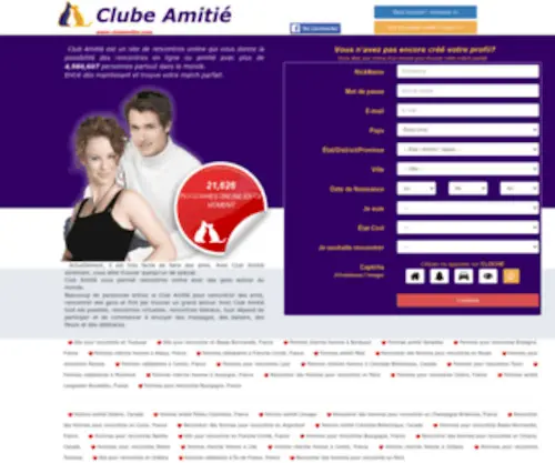 Clubamitie.com(Amitié) Screenshot