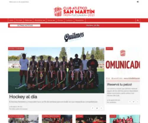 Clubatleticosanmartin.com.ar(Sanmartin) Screenshot