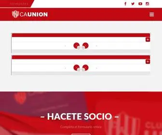 Clubaunion.com.ar(Club Atlético Unión) Screenshot