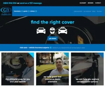 Clubauto.co.nz(Vehicle Insurance) Screenshot