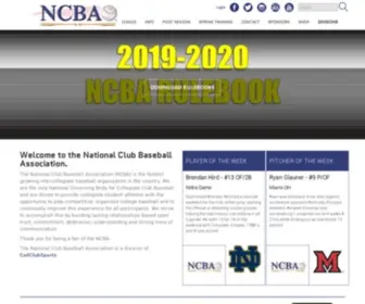 Clubbaseball.org(NCBA) Screenshot