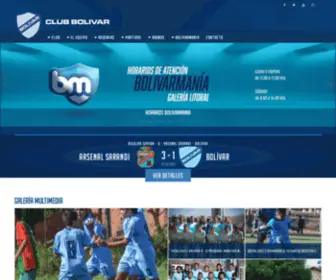 Clubbolivar.com(Sitio web oficial del Club Bolivar) Screenshot