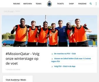 Clubbrugge.be(Club Brugge) Screenshot