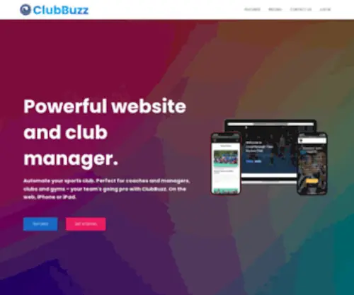 Clubbuzz.co.uk(Websites and club management tools for clubs and community groups) Screenshot
