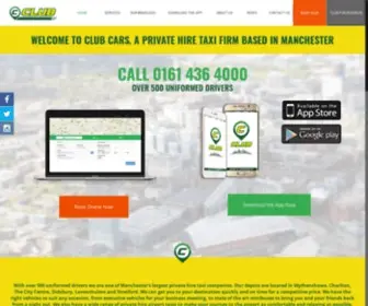 Clubcarsmanchester.co.uk(Taxi in Manchester) Screenshot