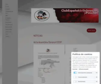 Clubcesp.com(Club Español del Schnauzer y Pinscher CESP) Screenshot