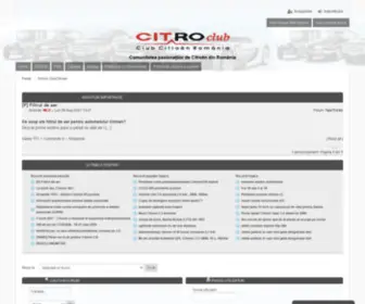 Clubcitroen.ro(Club Citroen) Screenshot