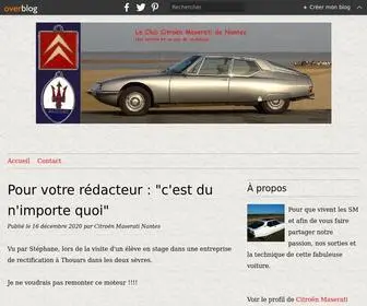 Clubcitroenmaseratidenantes.fr(Le blog citroen maserati de nantes) Screenshot