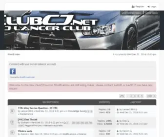 Clubcj.net(The CJ Lancer Club) Screenshot