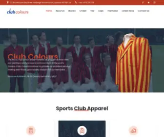 Clubcolours.co.uk(Sports Club Apparel Designed and Tailored to your Specification) Screenshot