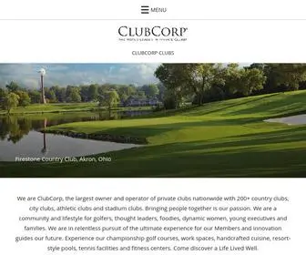 Clubcorp.com(ClubCorp Corporate Home in Dallas) Screenshot