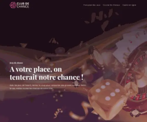 Clubdechance.fr Screenshot