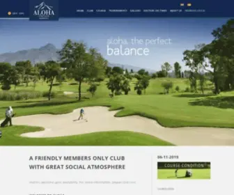 Clubdegolfaloha.com(Marbella Golf Course) Screenshot