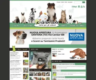 Clubdelcane.com(Cuccioli e prodotti per Animali) Screenshot