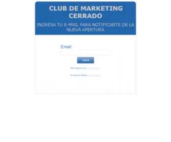 Clubdemarketinghispano.com(Clickbank) Screenshot