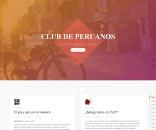 Clubdeperuanos.com(Club de Peruanos) Screenshot