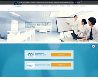 Clubdescreateurs.com(Club des CrÃ©ateurs d'Entreprise Ile de France Ouest) Screenshot