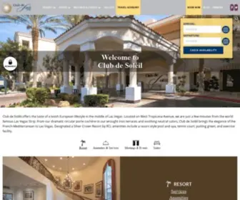 Clubdesoleil.com(Family Friendly Las Vegas Resort & Hotel) Screenshot