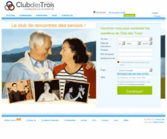 Clubdestrois.com(Club des Trois) Screenshot