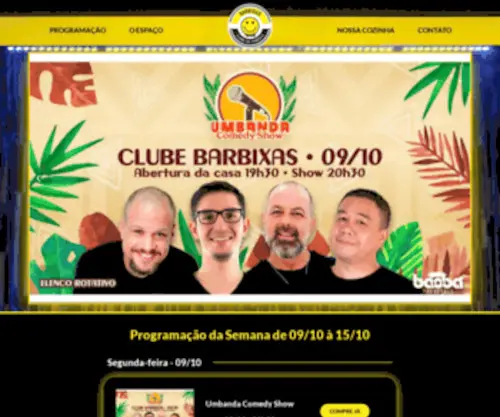 Clubebarbixas.com.br(Clube Barbixas de Comédia) Screenshot