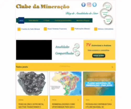 Clubedamineracao.org(Mineração) Screenshot