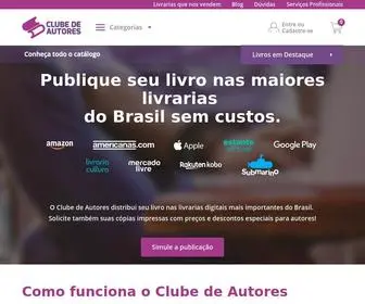 Clubedeautores.com.br(Publique e venda seus próprios livros) Screenshot
