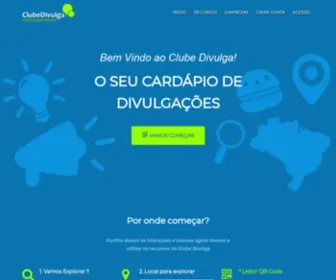 Clubedivulga.com.br(Clube Divulga) Screenshot