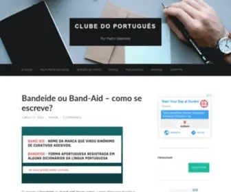 Clubedoportugues.com.br(Língua) Screenshot