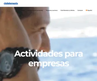 Clubelements.com(Productora de actividades) Screenshot