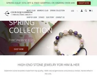 Clubequilibrium.com(Stone Bead Healing Bracelets) Screenshot