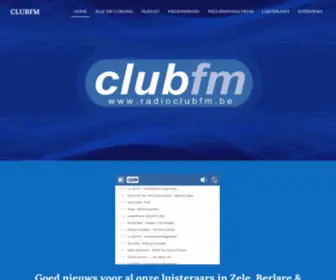 Clubfm.be(Welkom bij ClubFM) Screenshot