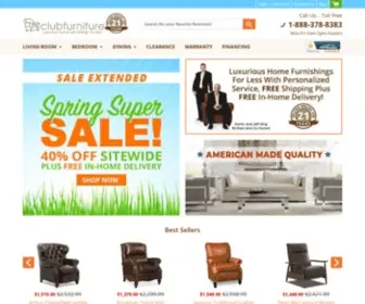 Clubfurniture.com(Custom Living Room Furniture) Screenshot