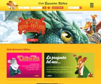 Clubgeronimostilton.es(Club Geronimo Stilton) Screenshot