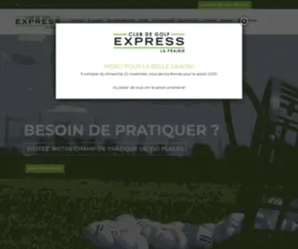Clubgolfexpress.ca(Club de Golf l'Express Laprairie) Screenshot