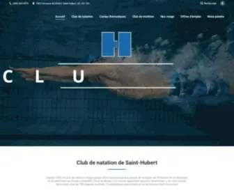 Clubhippocampe.com(Club de Natation Hippocampe) Screenshot