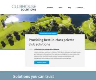 Clubhousesolutions.com(Clubhouse Solutions) Screenshot