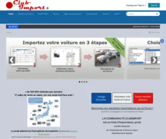 Clubimport.fr(Importer sa voiture du Japon) Screenshot