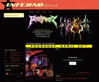 Clubinferno.com(Inferno Nightclub) Screenshot