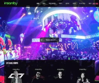 Clubinsanitybangkok.com(Insanity Nightclub) Screenshot