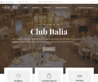 Clubitalia.ca(Niagara Falls Weddings) Screenshot