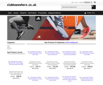 Clubknowwhere.co.uk(Adidas) Screenshot