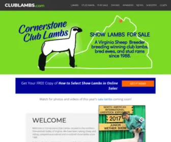 Clublambs.com(Show Lambs & Sheep for Sale) Screenshot